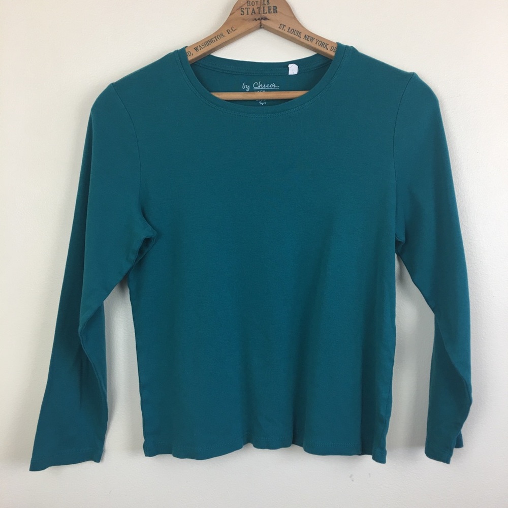 By Chico’s Long Sleeve Scoop Neck Tee